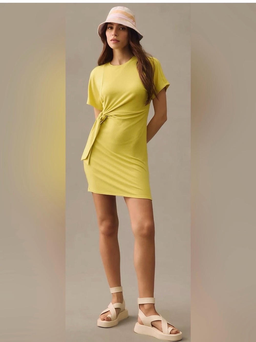 NWT Daily Practice by Anthropologie Nico Tie-Waist Dress M